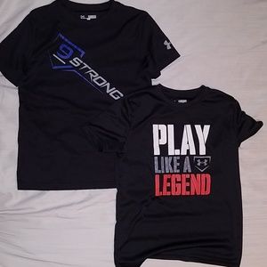 2 Under Armour Boys medium shirts